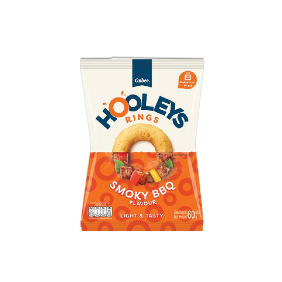 ฮูลีส์ ข้าวโพดอบกรอบรสสโมกกี้BBQ 60 กรัม (แพ็ก 6 ชิ้น)