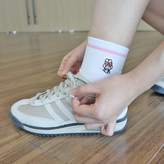 M2S Lifestyle ถุงเท้า ลายลิขสิทธิ์ My Melody and Kuromi Cute