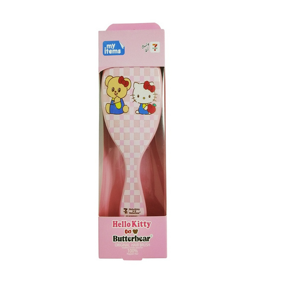 หวีแปรง Hello Kitty x Butterbear สีชมพู