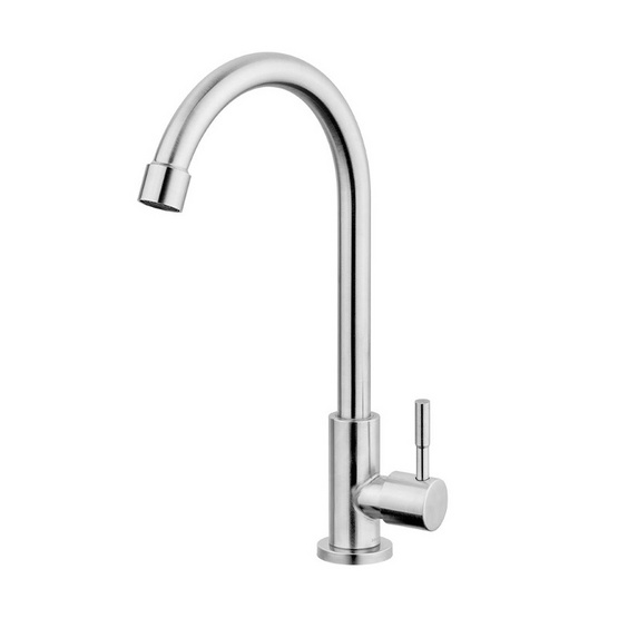 ก๊อกซิงค์เดี่ยวเคาน์เตอร์ DINOFAUCET01 SILVER