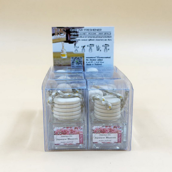 พฤกษาสปา น้ำหอมปรับอากาศแขวนรถยนต์ ขนาด 8 มล. (แพ็ก 6 ชิ้น)