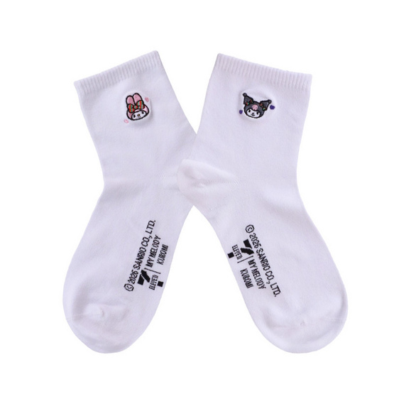 M2S Lifestyle ถุงเท้า ลายลิขสิทธิ์ My Melody and Kuromi Sweet