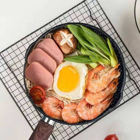 TIN TIN หม้อเทฟล่อน ขนาด 16cm. รุ่น B00025 - Black