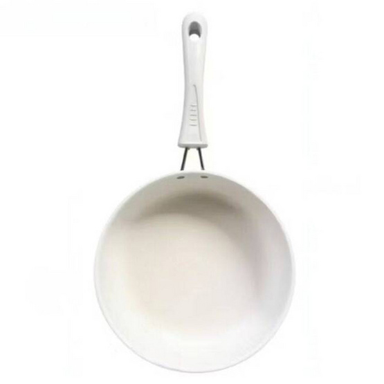 TIN TIN กระทะเทฟล่อนก้นลึก ขนาด 19cm. รุ่น Z0153 - White