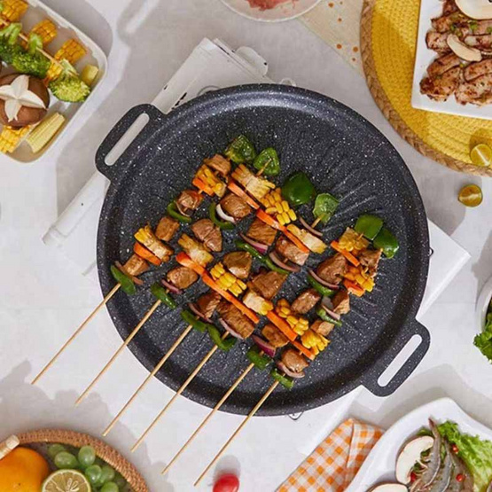 TIN TIN กระทะปิ้งย่างเกาหลี ขนาด 29cm. รุ่น B0146