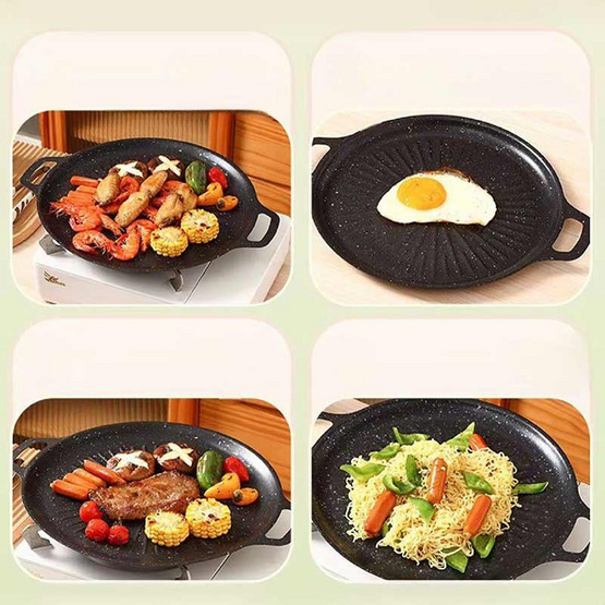 TIN TIN กระทะปิ้งย่างเกาหลี ขนาด 33cm. รุ่น B0147