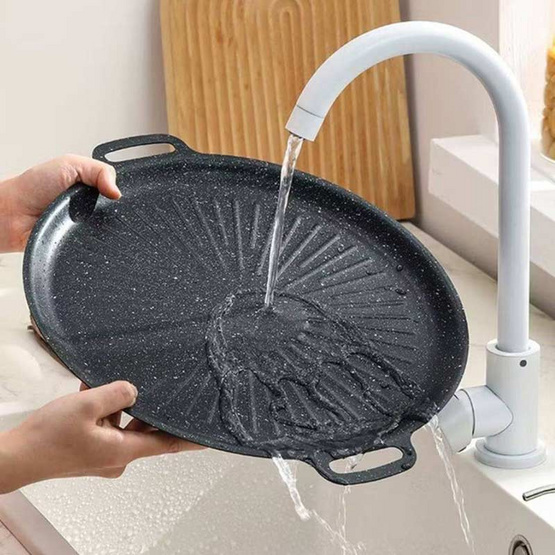 TIN TIN กระทะปิ้งย่างเกาหลี ขนาด 33cm. รุ่น B0147