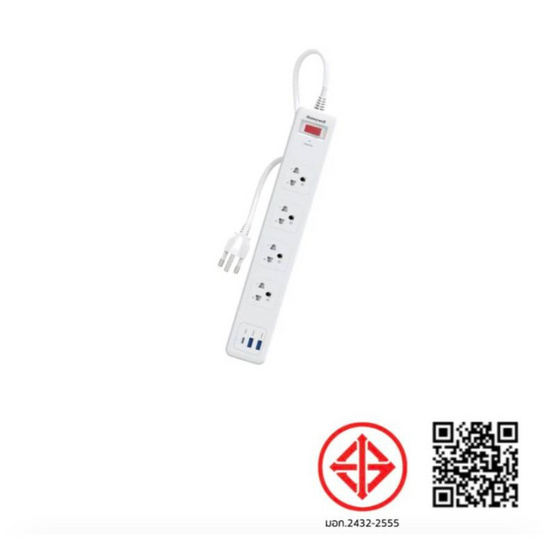 Honeywell ปลั๊กไฟ 4 ช่อง 2 USB 1 Type C