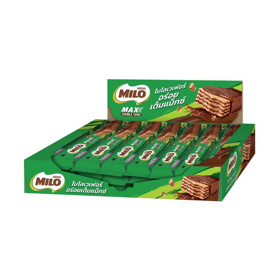 ไมโล เวเฟอร์รสช็อกโกแลตมอลต์ 18.6 กรัม (ยกกล่อง 24 ชิ้น)