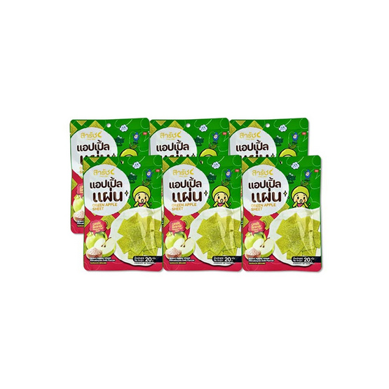 สารัช แอปเปิ้ลแผ่น รสเกลือหิมาลายัน 20 กรัม (แพ็ก 6 ชิ้น)