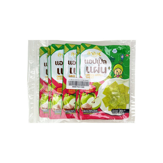 สารัช แอปเปิ้ลแผ่น รสเกลือหิมาลายัน 20 กรัม (แพ็ก 6 ชิ้น)