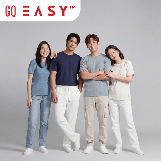 GQ Easy จีคิวอีซี่ เสื้อยืด สีขาวเมฆ