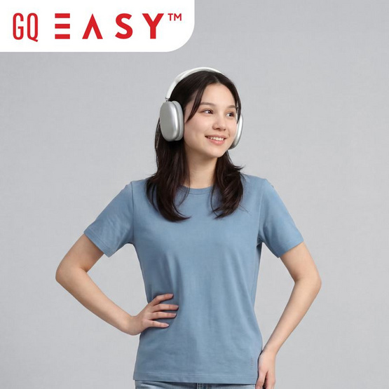 GQ Easy จีคิวอีซี่ เสื้อยืด สีฟ้ายามเช้า