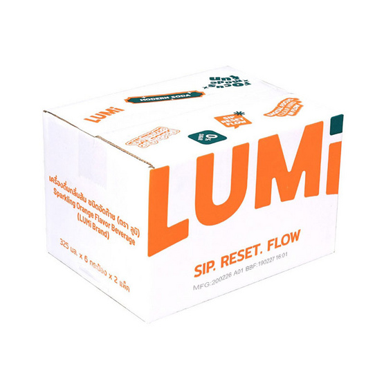 ลูมิออเรนจ์ทวิสท์ กลิ่นส้ม 325 มล. (แพ็ก 12 กระป๋อง)