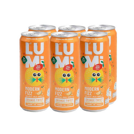 ลูมิออเรนจ์ทวิสท์ กลิ่นส้ม 325 มล. (แพ็ก 12 กระป๋อง)