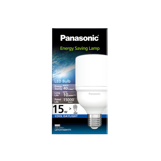 PANASONIC หลอดไฟ LED T Bulb 15W แสงขาว