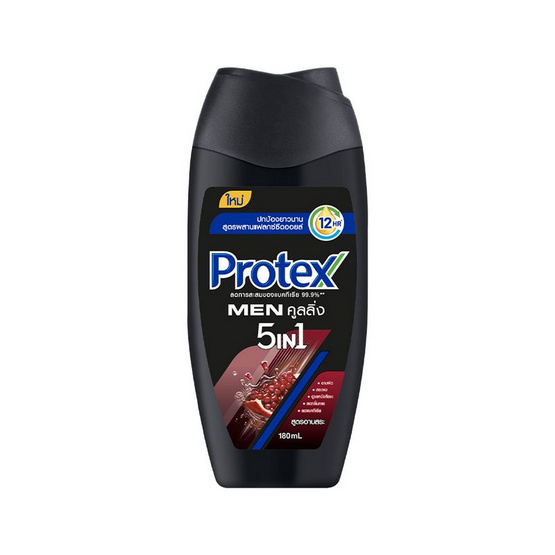 โพรเทคส์ เมน เจลอาบน้ำ 5in1 คูลลิ่ง 180 มล. (แพ็ก 3 ชิ้น)