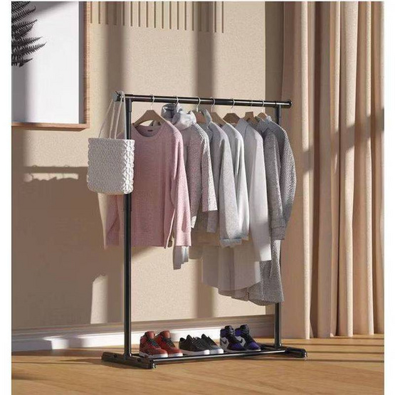 TIN TIN ราวตากผ้า รุ่น JY12 ราว100 ซ.ม สีดำ