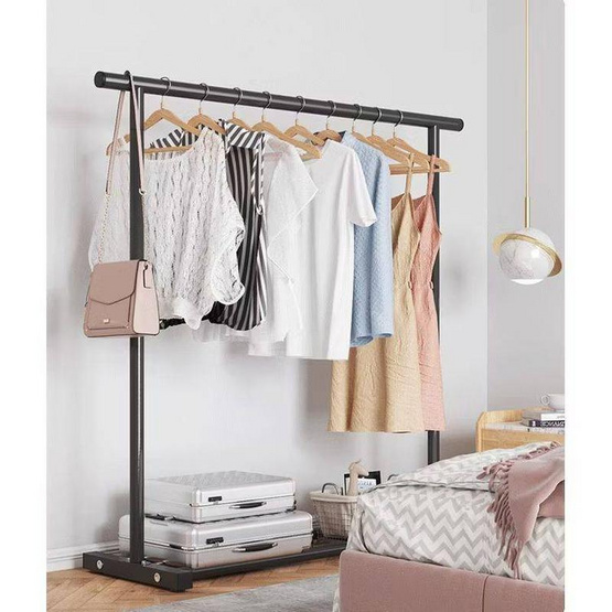 TIN TIN ราวตากผ้า รุ่น JY12 ราว100 ซ.ม สีดำ