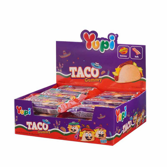 ยูปี้ กัมมี่ทาโก้ 28 กรัม (แพ็ก 18 ชิ้น)