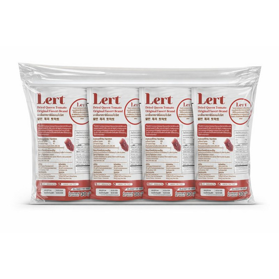 เลิศ มะเขือเทศราชินีอบแห้ง รสออริจินอล 30 กรัม (แพ็ก 4 ชิ้น)