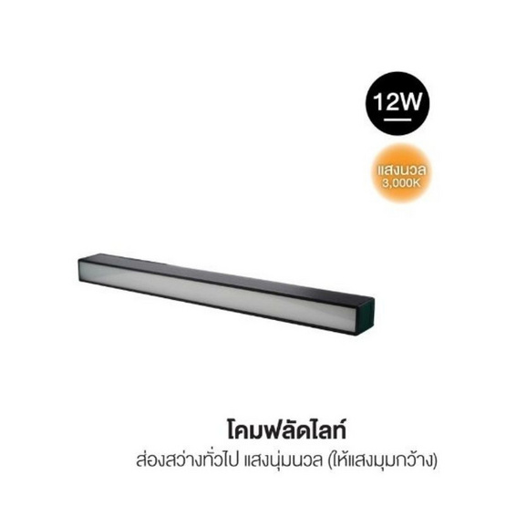 HI-TEK โคมไฟฟลัดไลท์ เข้ารางแม่เหล็ก M TRAK 12 W แสงนวล