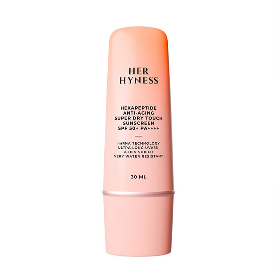Her Hyness ครีมกันแดด Hexapeptide Anti Aging Super Dry Touch Sunscreen  SPF50+ PA++++ 30มล.