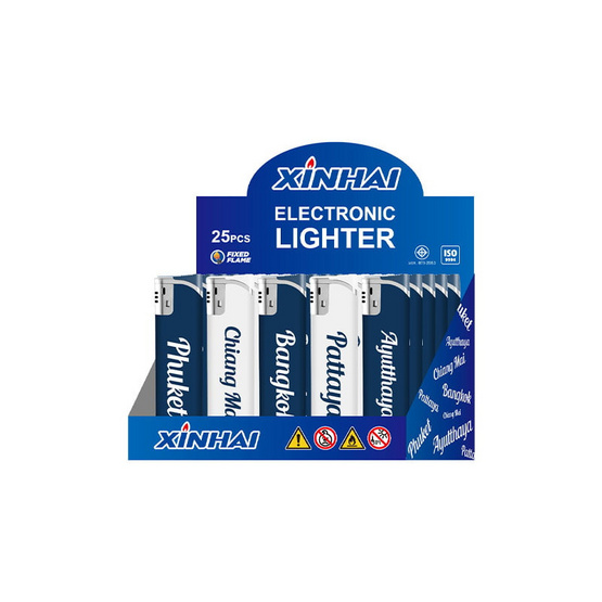 my items (XINHAI) ไฟแช็ก อิเล็กทรอนิกส์ (แพ็ก 25 ชิ้น) คละลาย