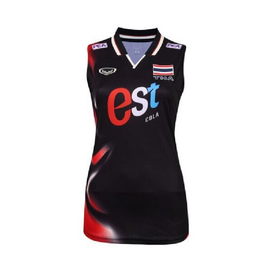 Grand Sport เสื้อวอลเลย์บอลทีมชาติหญิง แขนกุด สีดำ