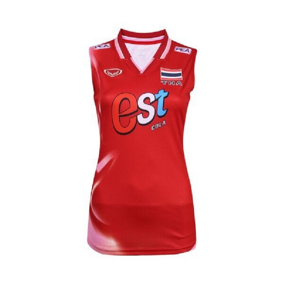 Grand Sport เสื้อวอลเลย์บอลทีมชาติหญิง แขนกุด สีแดง