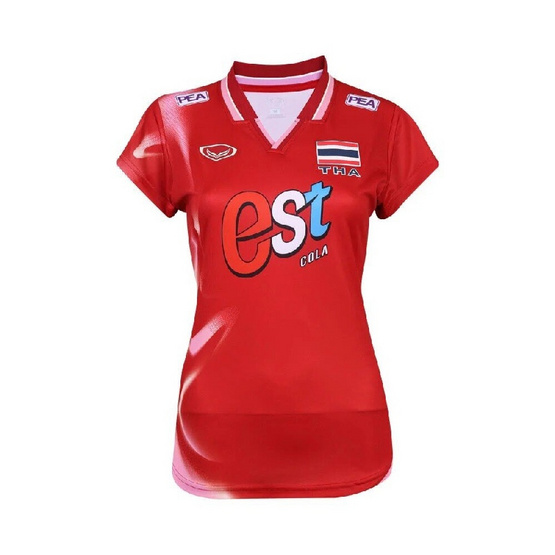 Grand Sport เสื้อวอลเลย์บอลทีมชาติหญิง แขนสั้น สีแดง