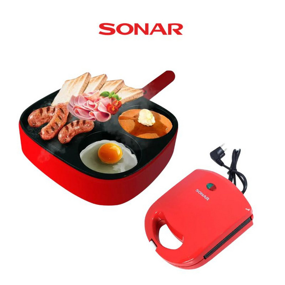 Sonar ชุดกระทะสุขภาพ พร้อมเครื่องทำพราเซล