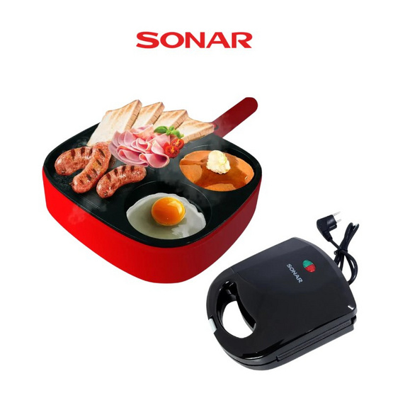 Sonar ชุดกระทะสุขภาพ พร้อมเครื่องทำพราเซล