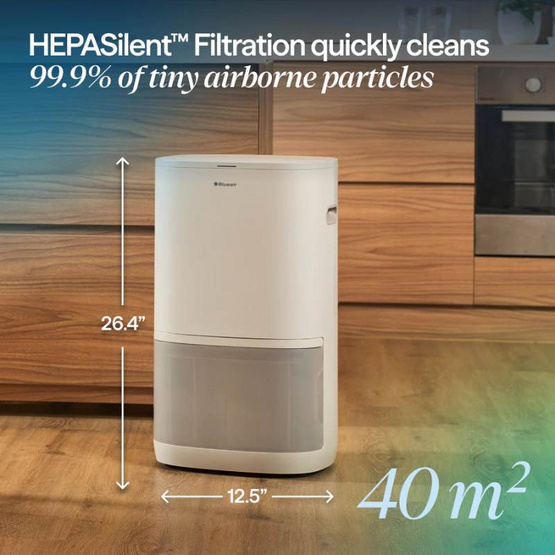 Blueair เครื่องฟอกอากาศ 24–57 ตร.ม. รุ่น Dehumidifier+Purifier 2-in-1 D26i