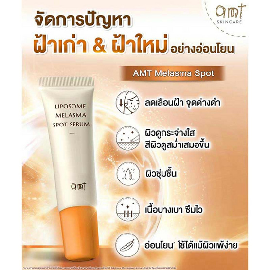 AMT Skincare เซรั่มบำรุงผิวหน้า Liposome Melasma Spot Serum 10มล.