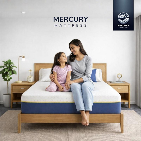 Mercuryที่นอนยางพาราNUVIO หนา 8นิ้ว (อัดสูญญากาศ)