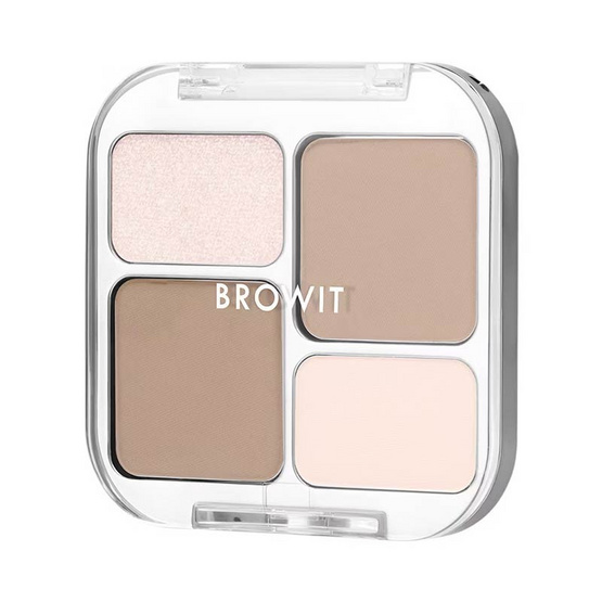 Browit พาเลทไฮไลท์และคอนทัวร์ Face On Point Highlight & Contour 1.1กรัม+1.5กรัม+2.5กรัมx2