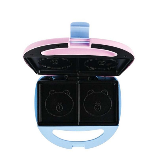 My home เครื่องทำแซนวิส LINE FRIENDS 2ช่อง รุ่น SW244 ชมพูฟ้า