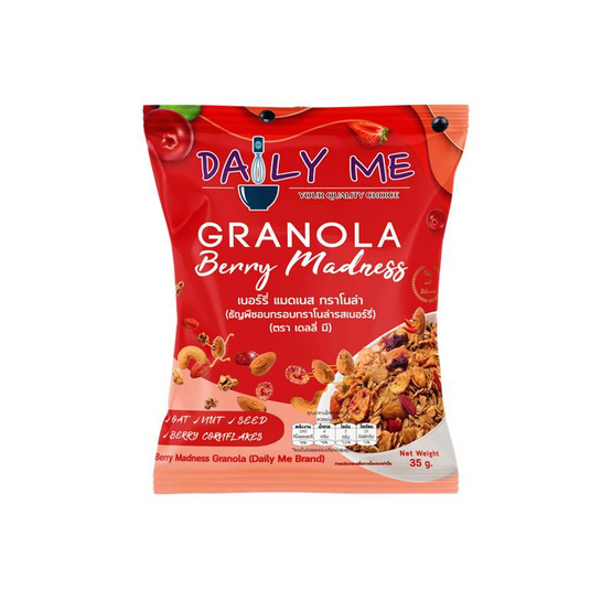 เดลลี่มี กราโนล่า รสเบอร์รี่แมดเนส 35 กรัม (แพ็ก 6 ถุง)