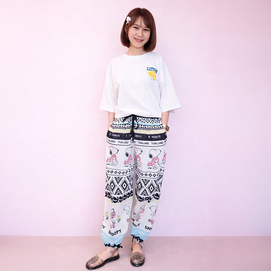 M2S Lifestyle กางเกงขายาว ลาย Snoopy Free size