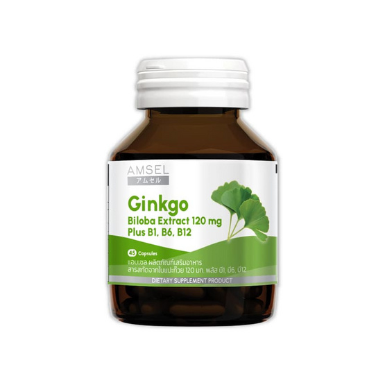Amsel Ginkgo Bioba Extract 120 mg. บรรจุ 45 Capsule