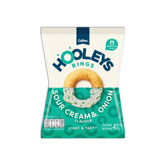 ฮูลีส์ ข้าวโพดอบกรอบรสซาวครีมและหัวหอม 40 กรัม (แพ็ก 6 ชิ้น)