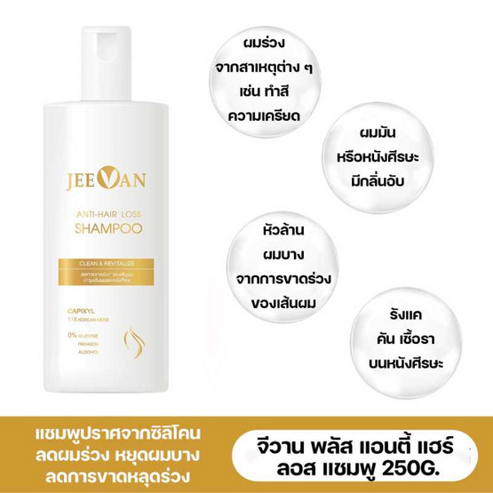 Jeevan Plus แชมพู Anti-Hair Loss Shampoo 250 กรัม