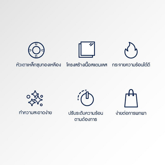 KASHIWA เตาแก๊สหัวเดี่ยวหน้าสเตนเลส (หัวชุบทองเหลือง) รุ่น K-1000