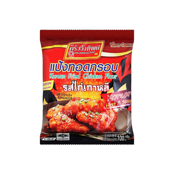 ครัววังทิพย์ แป้งทอดกรอบรสไก่เกาหลี 100 กรัม