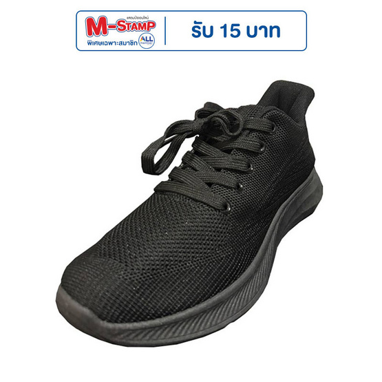 Charled รองเท้าผ้าใบ พื้นนุ่ม รุ่น RA8252 สีดำ
