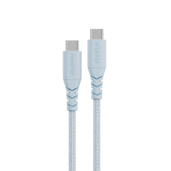 Maktar Type-C to C Cable Blue รุ่น MKCB-CC-WOV-SB12
