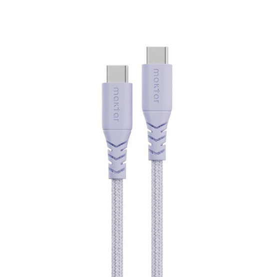 Maktar Type-C to C Cable Purple รุ่น MKCB-CC-WOV-PP12