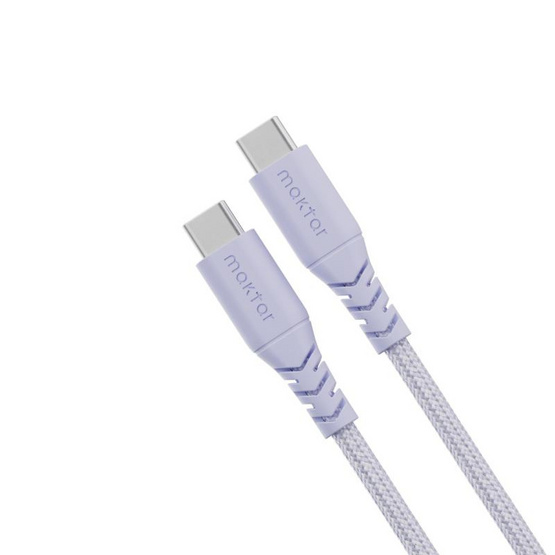 Maktar Type-C to C Cable Purple รุ่น MKCB-CC-WOV-PP12