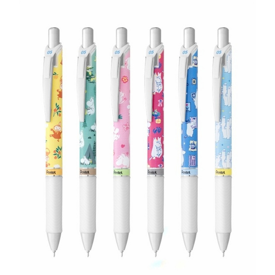 Pentel ปากกา ENERGEL MOOMIN 0.5 มม. ด้ามคละลาย (แพ็ก 3 ด้าม)